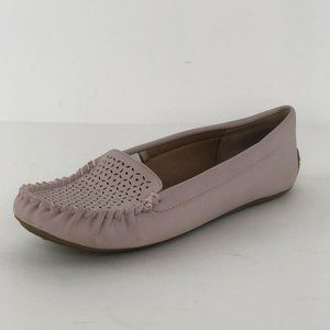 Lucky Brand Blush Pink Perforated Driving Loafer